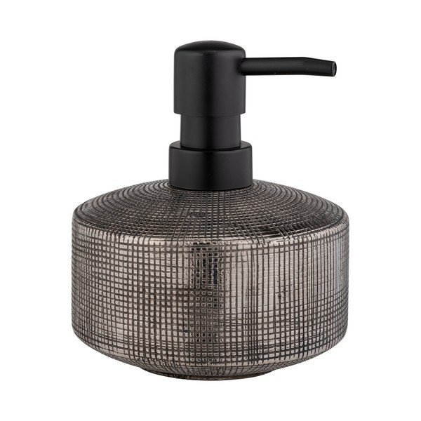 Ezüstszínű kerámia szappanadagoló 400 ml Rivalta – Wenko-image-2