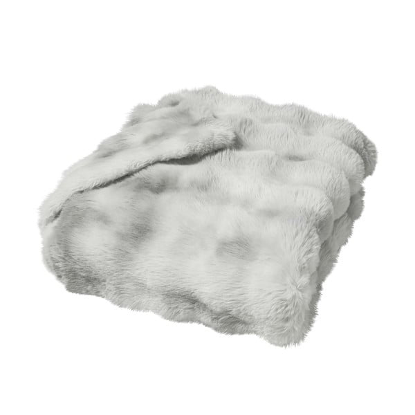 Szürke mikroplüss takaró 180x220 cm Mounty – douceur d'intérieur