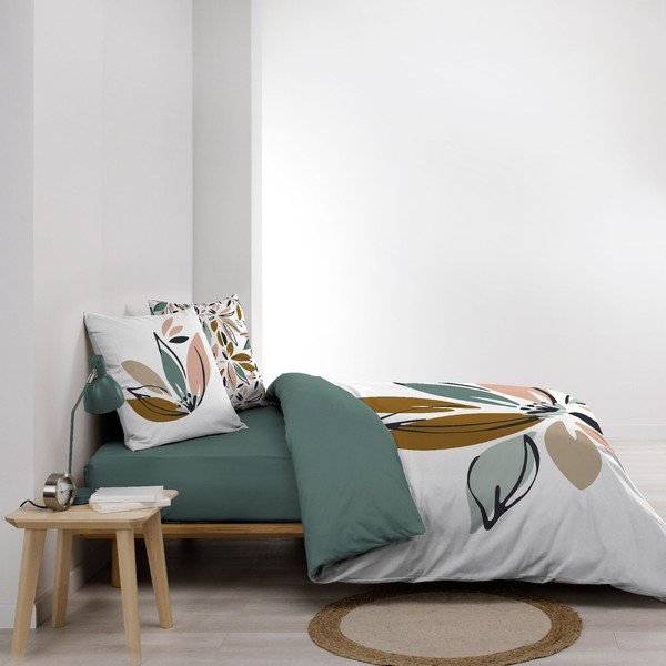 Fehér kétszemélyes-hosszabbított pamut ágyneműhuzat 240x220 cm Octavia – douceur d'intérieur-image-1