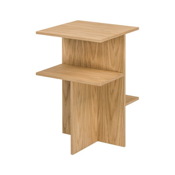 Natúr színű éjjeliszekrény tölgyfa dekorral Atik – noo.ma-image-2