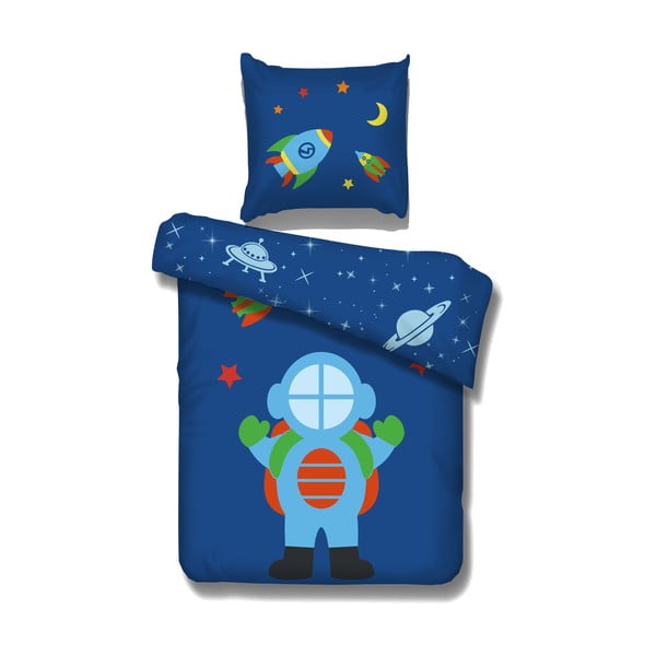Astro kék gyerek ágyneműhuzat, 29 x 40 cm - Vipack