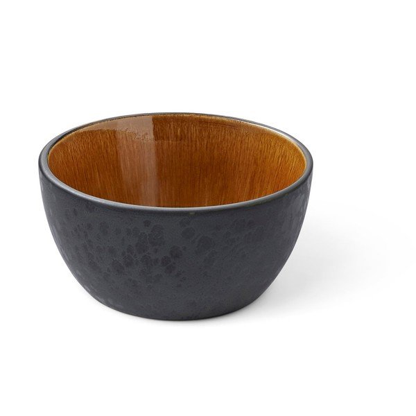 Fekete-borostyán színű kőedény leveses-salátához tálka 600 ml Gastro Black/Amber – Bitz