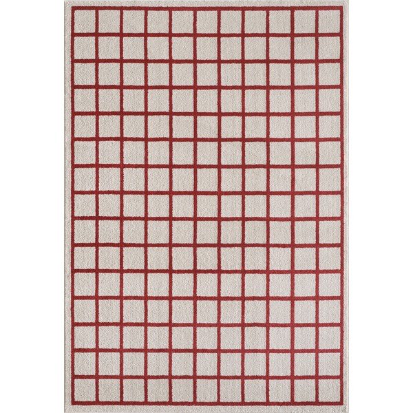 Piros-bézs szőnyeg 160x230 cm Picnic – ESTE