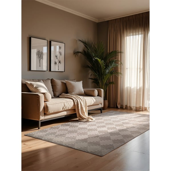 Bézs szőnyeg 160x235 cm Perles Tourmaline – Elle Decoration-image-1