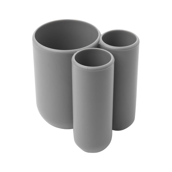 Szürke műanyag fogkefetartó pohár Touch – Umbra-image-3