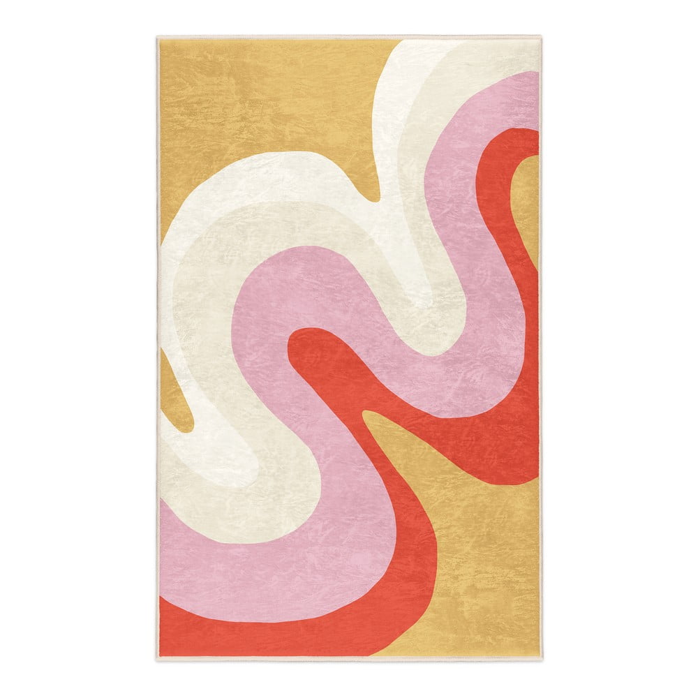 Sárga-rózsaszín mosható szőnyeg 160x230 cm Raspberry Creamsicle – Mila Home