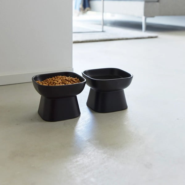 Kerámia tálka kisállatoknak Tower – YAMAZAKI-image-4