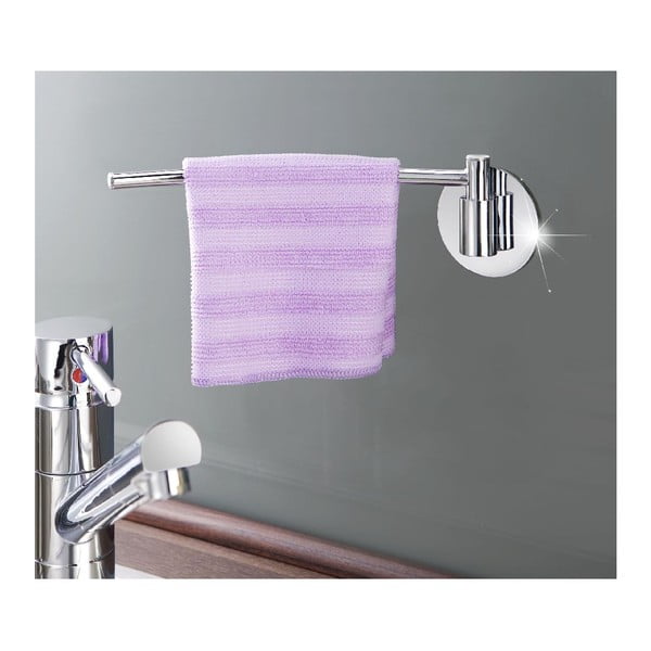 Turbo-Loc rozsdamentes acél törölközőtartó, max. 40 kg - Wenko-image-1