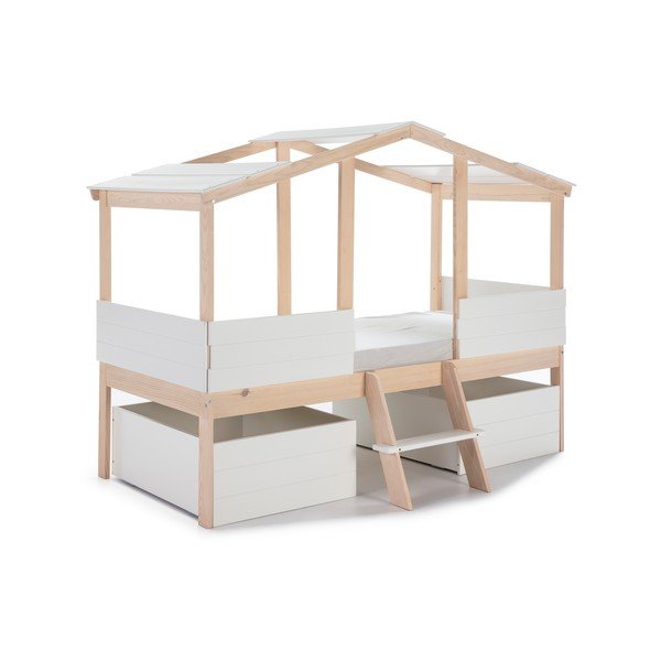 Fehér gyerekágy alatti fiók szett 2 db-os Parma – Marckeric-image-2