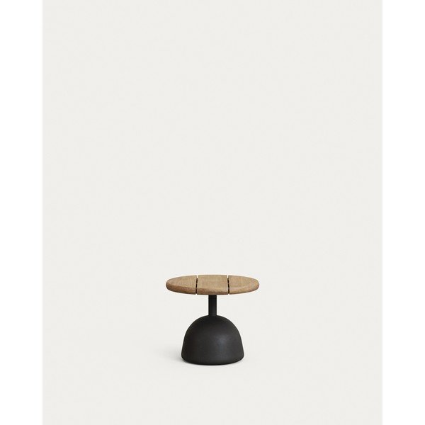 Kerek kerti dohányzóasztal akácfa asztallappal ø 43 cm Saura – Kave Home-image-2