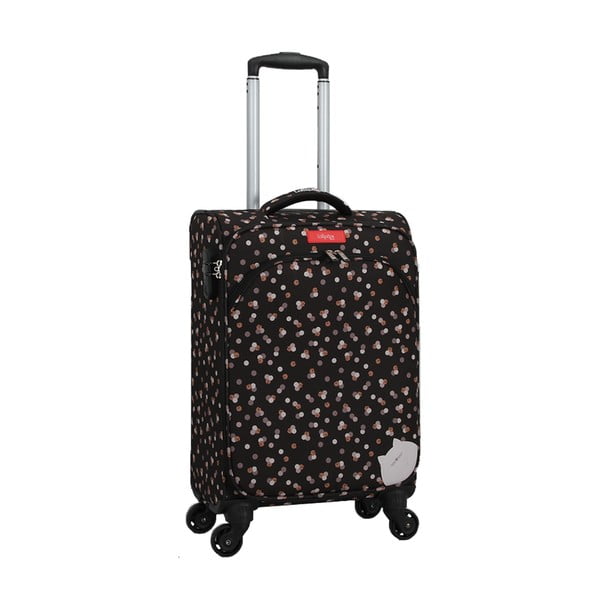 Rubby fekete gurulós bőrönd - Lollipops-image-3