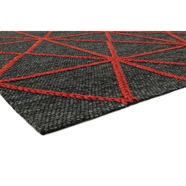 Carpets Prism fekete-piros szőnyeg, 160 x 230 cm - Asiatic Carpets-image-3