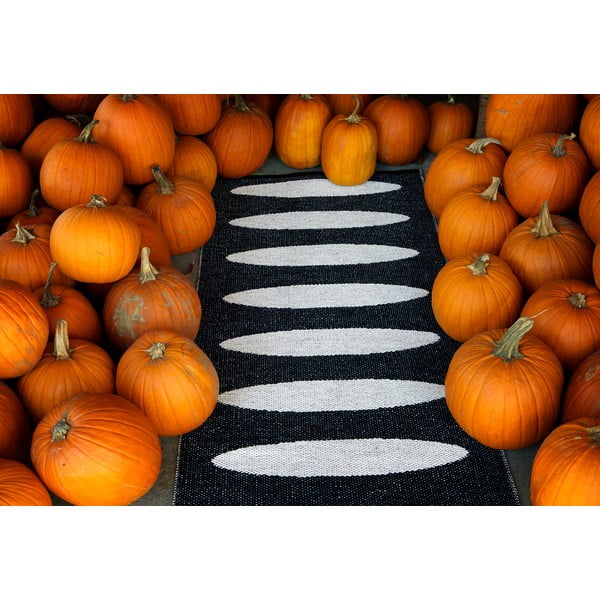 Fekete kültéri-beltéri futószőnyeg 70x300 cm Ella Black – Pappelina-image-1