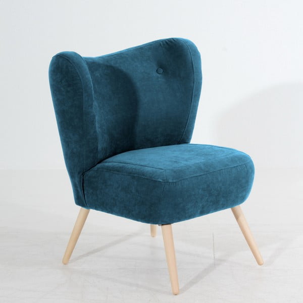 Sari Velur petróleum kék fotel - Max Winzer