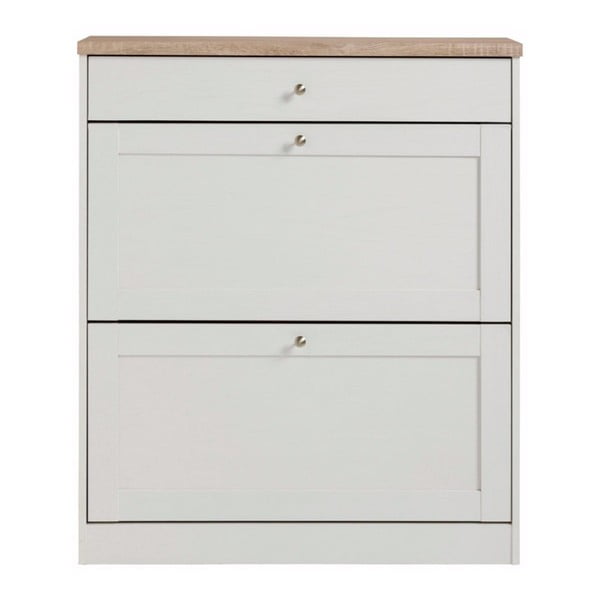 Hector fehér cipősszekrény fiókkal, 2 rekesz - Støraa-image-2