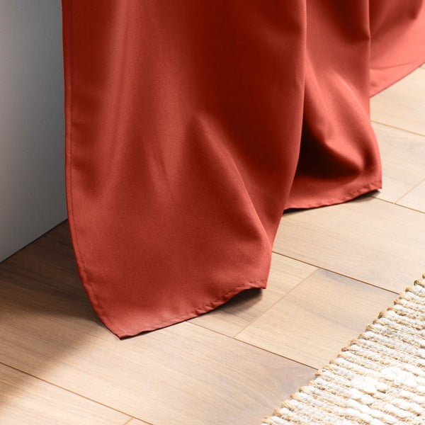 Téglavörös függöny 140x260 cm Essentiel – douceur d'intérieur-image-3