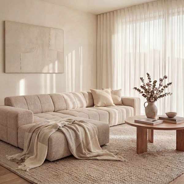 Bézs sarokkanapé (bal oldali) Chicago – Cosmopolitan Design-image-1