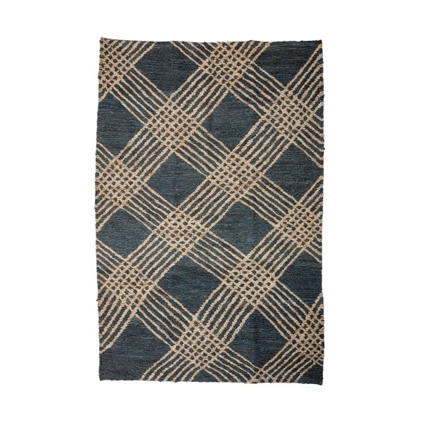 Antracitszürke juta szőnyeg 150x245 cm Cat – Bloomingville