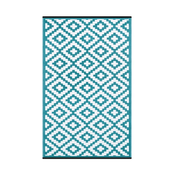 Classo kék-fehér, kültérre is alkalmas, kétoldalas szőnyeg, 120 x 180 cm - Green Decore