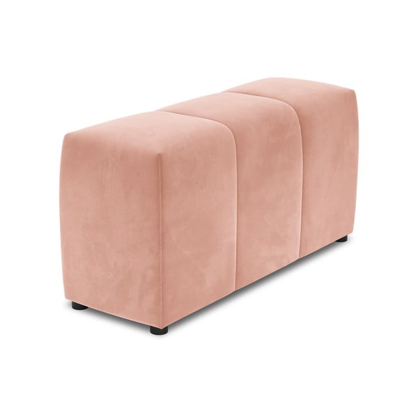 Rózsaszín bársony karfa moduláris kanapéhoz Rome Velvet - Cosmopolitan Design