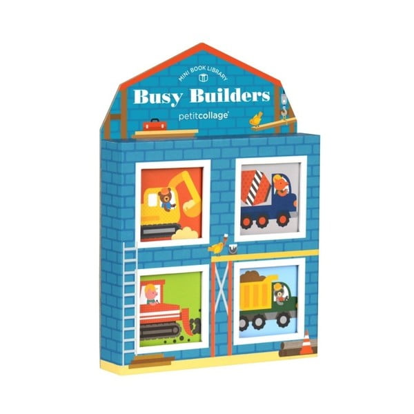 Busy Builders 4 darabos képeskönyv szett gyermekeknek - Petit collage