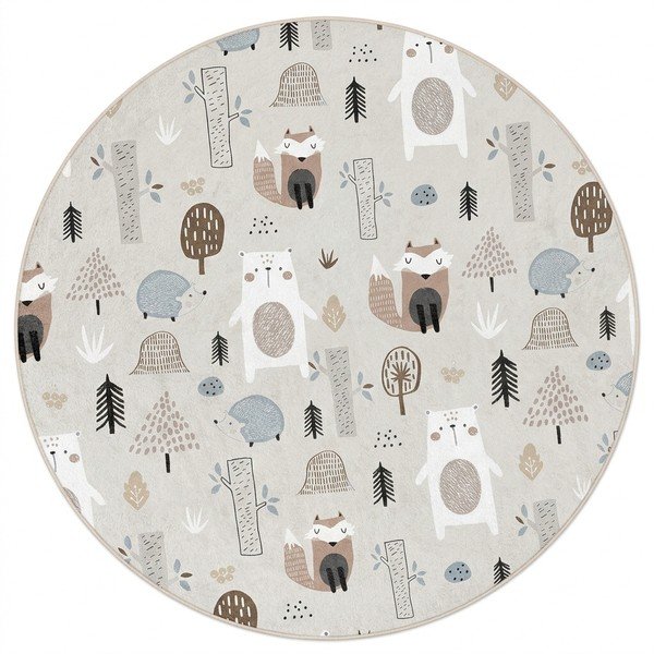 Mosható gyerek szőnyeg ø150 cm Forest Friends – Mila Home