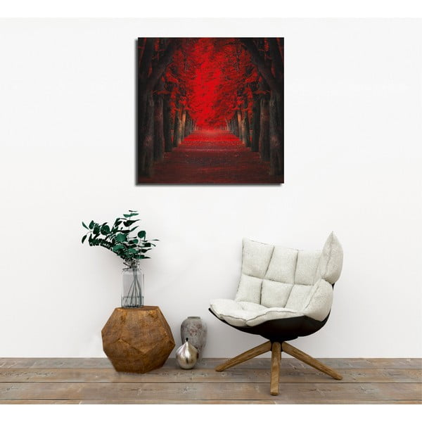 Red Trees vászon fali kép, 45 x 45 cm-image-1