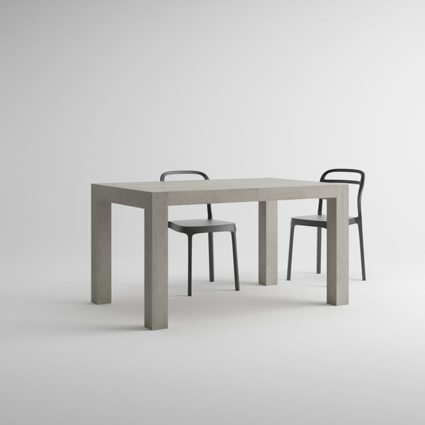 Iacopo betonmintás bővíthető étkezőasztal, hossza 140-220 cm - MobiliFiver