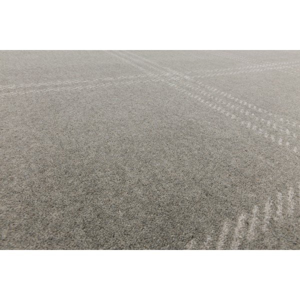 Világosszürke gyapjú szőnyeg 300x400 cm Calisia M Grid Prime – Agnella-image-3