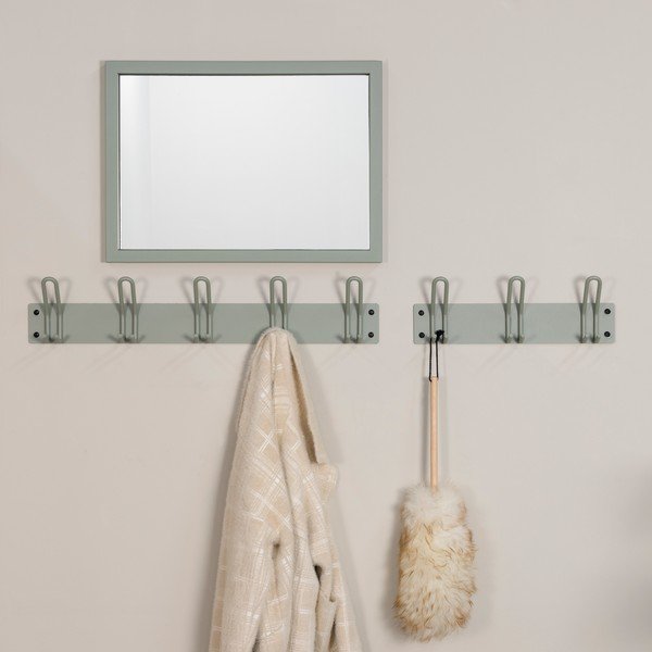 Szürkészöld fém fali fogas 70 cm Miles – Spinder Design-image-1