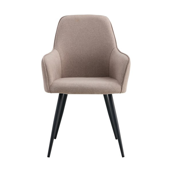 Szürke kárpitozott karfás étkezőfotel szett 2 db-os Harbo – House Nordic-image-1