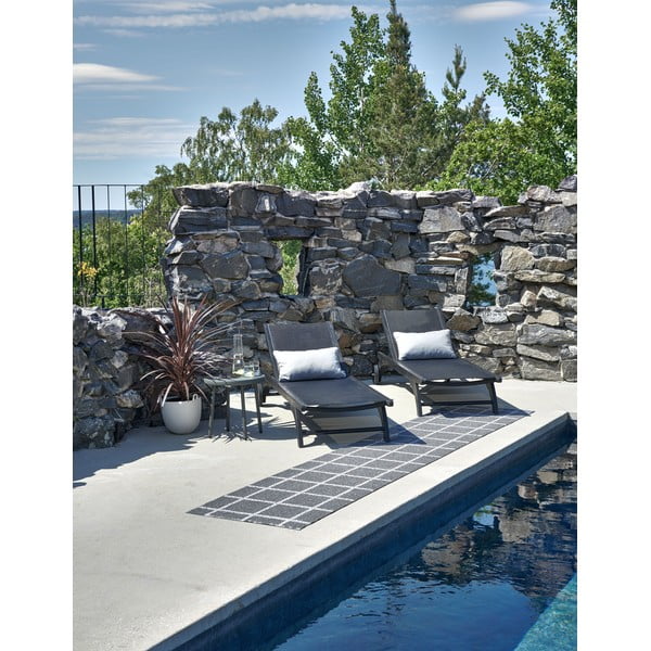 Antracitszürke kültéri-beltéri futószőnyeg 70x150 cm Ada Granit – Pappelina-image-2