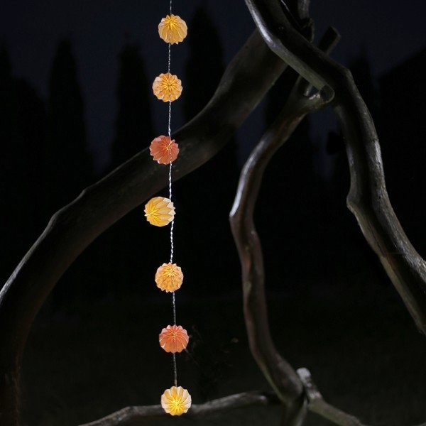 Pink átlátszó LED fényfüzér, 10 izzós, hosszúság 1,65 m - DecoKing-image-3