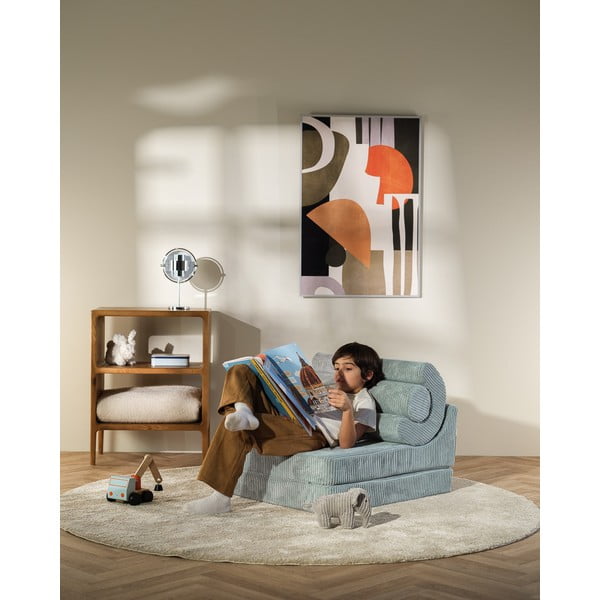 Mentazöld kordbársony gyerek fotel Flipster – Wigiwama-image-3