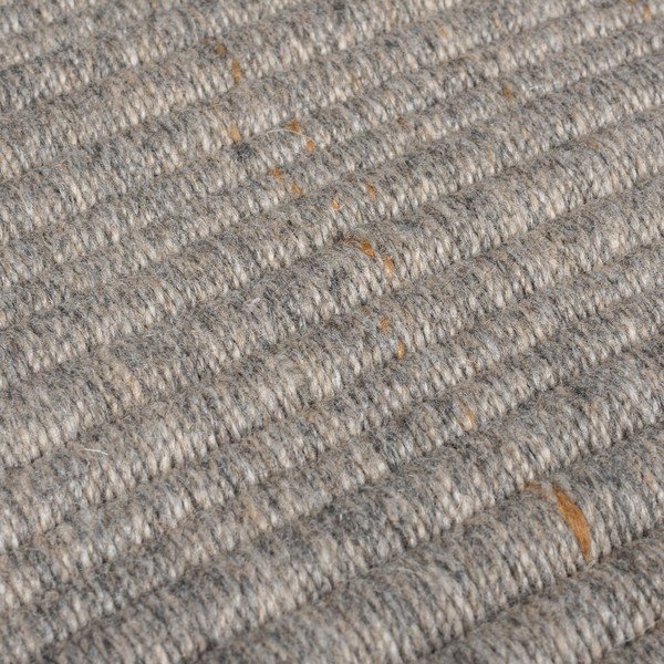 Szürke kézi szövésű gyapjúkeverék szőnyeg 160x230 cm Rene Fringed Ribbed – Flair Rugs-image-3