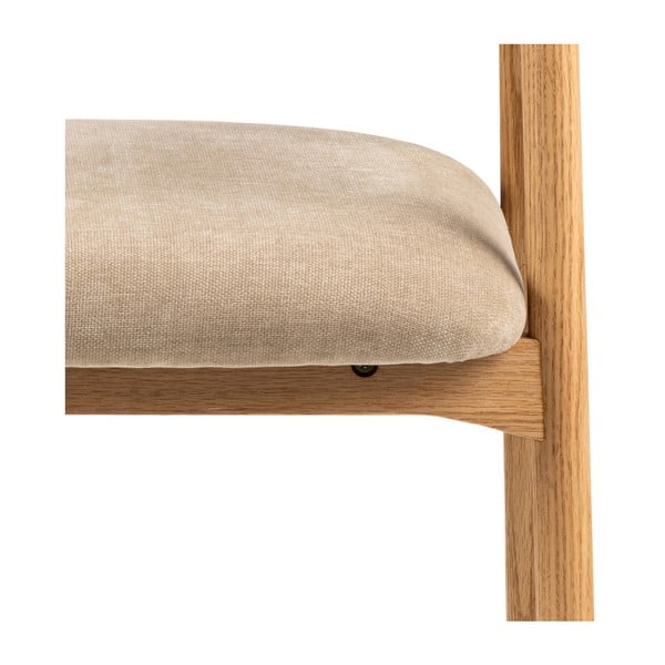 Bézs-natúr színű étkezőszék szett 2 db-os Addi – Actona-image-3