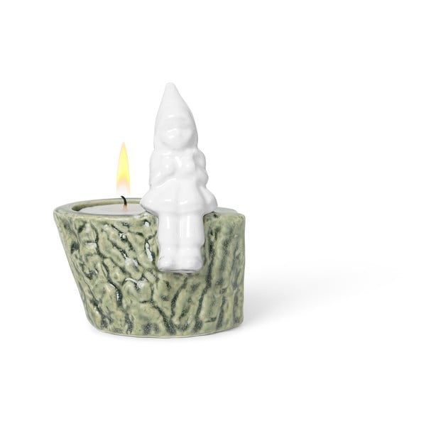 Christmas Tales karácsonyi porcelán és agyagkerámia gyertyatartó, hosszúság 8,5 cm - Kähler Design-image-2