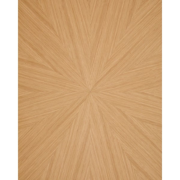 Kerek étkezőasztal tölgyfa dekoros asztallappal ø 120 cm Naanim – Kave Home-image-3