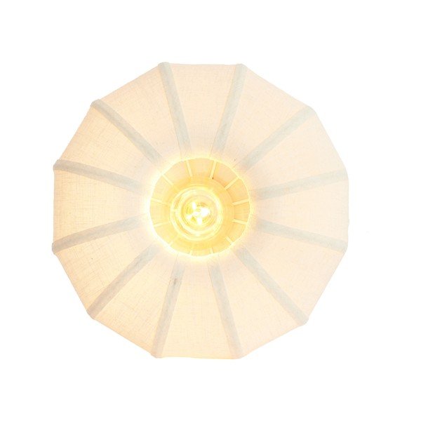 Krémszínű mennyezeti lámpa textil búrával ø 40 cm Zosia – Light & Living-image-3