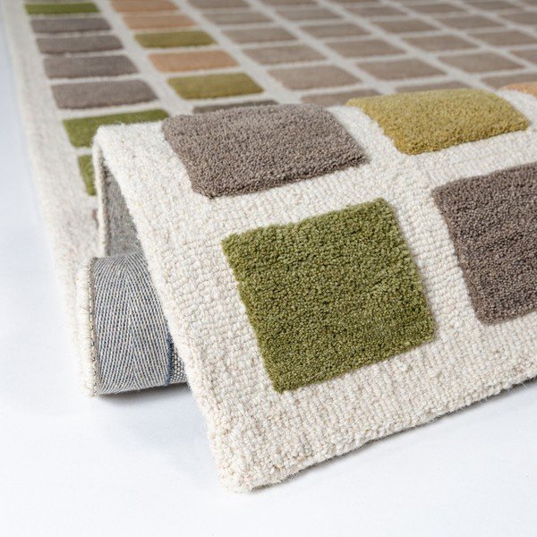 Zöld kézi szövésű gyapjú szőnyeg 160x230 cm Renga Wool – Flair Rugs-image-2