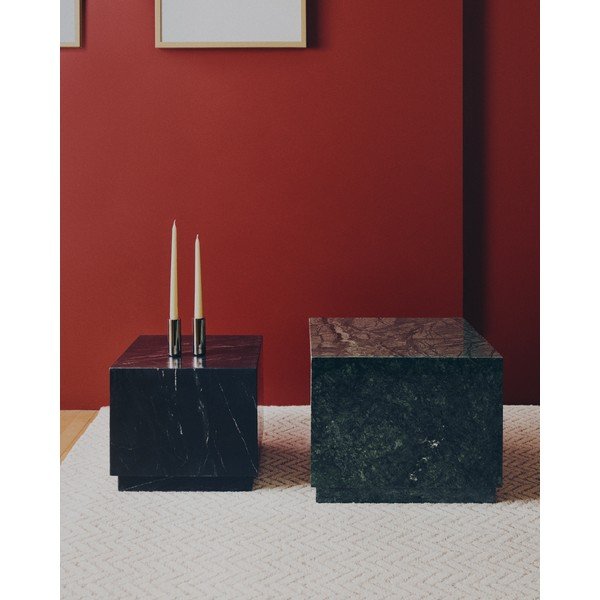 Márvány tárolóasztal 40x40 cm Sorein – Kave Home-image-2