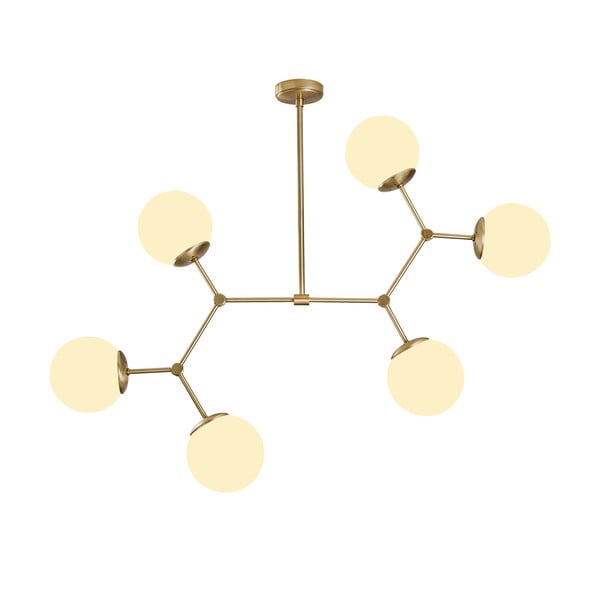 Damar fehér-aranyszínű függőlámpa 6 izzóval - Opviq lights-image-2