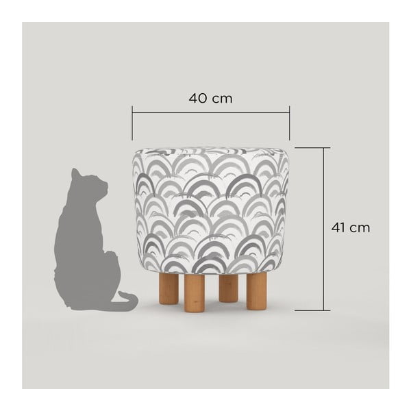 Cono Mimar ülőke fa lábakkal, ⌀ 41 cm-image-2