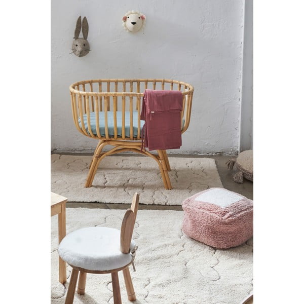 Krémszínű mosható kézi szövésű pamut gyerek szőnyeg 90x130 cm Clouds – Lorena Canals-image-1