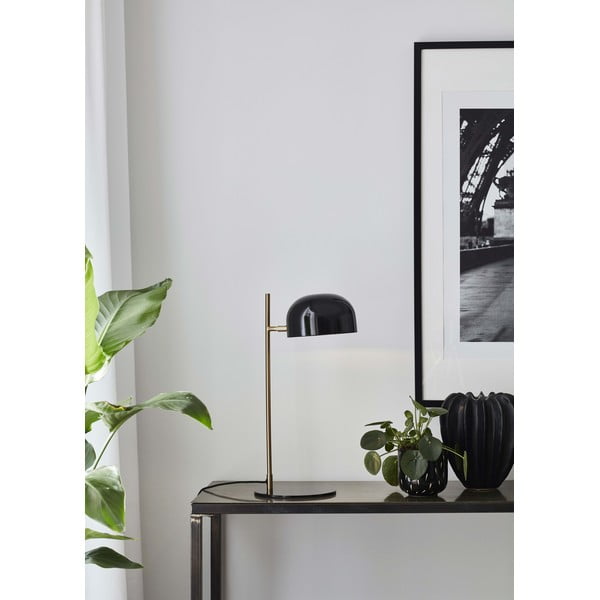 Pose Table fekete asztali lámpa rézszínű álvánnyal - Markslöjd-image-1