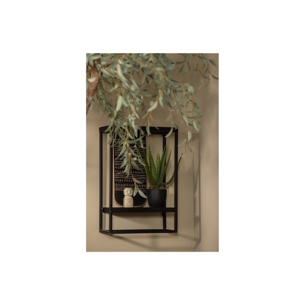 Fekete fém fali polc 40x60 cm Febe – WOOOD-image-3