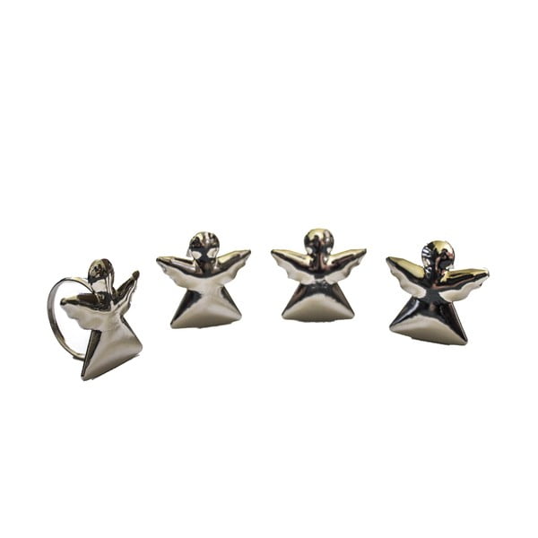 Fém szalvétagyűrű szett 4 db-os Angel – Dakls