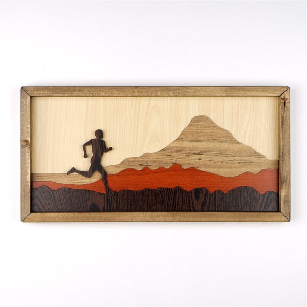 Running Man fa kép, 50 x 25 cm - Kate Louise