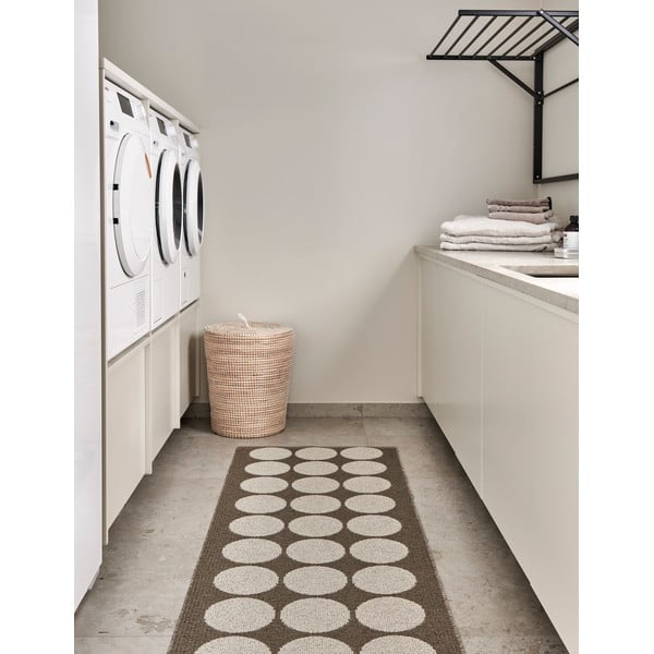 Barna-bézs kültéri-beltéri futószőnyeg 70x240 cm Hugo Walnut Linen – Pappelina-image-1