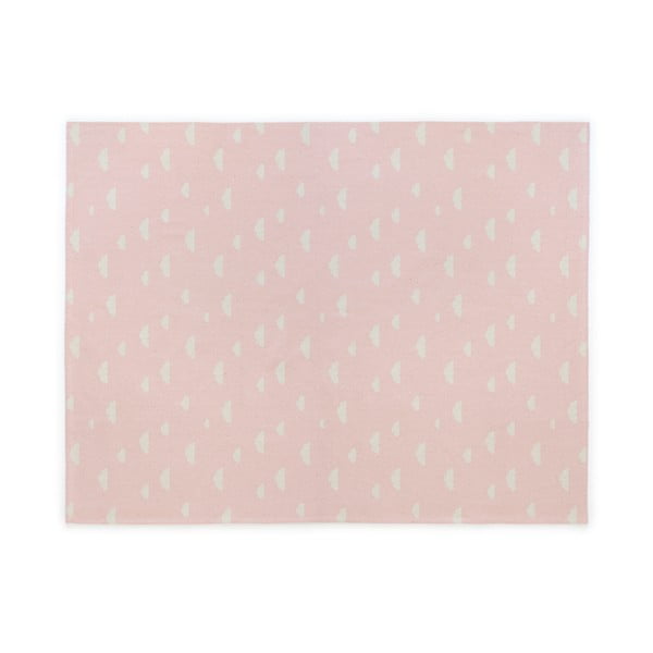 Clouds kézzel készített rózsaszín pamut gyerekszőnyeg, 160 x 120 cm - Naf Naf